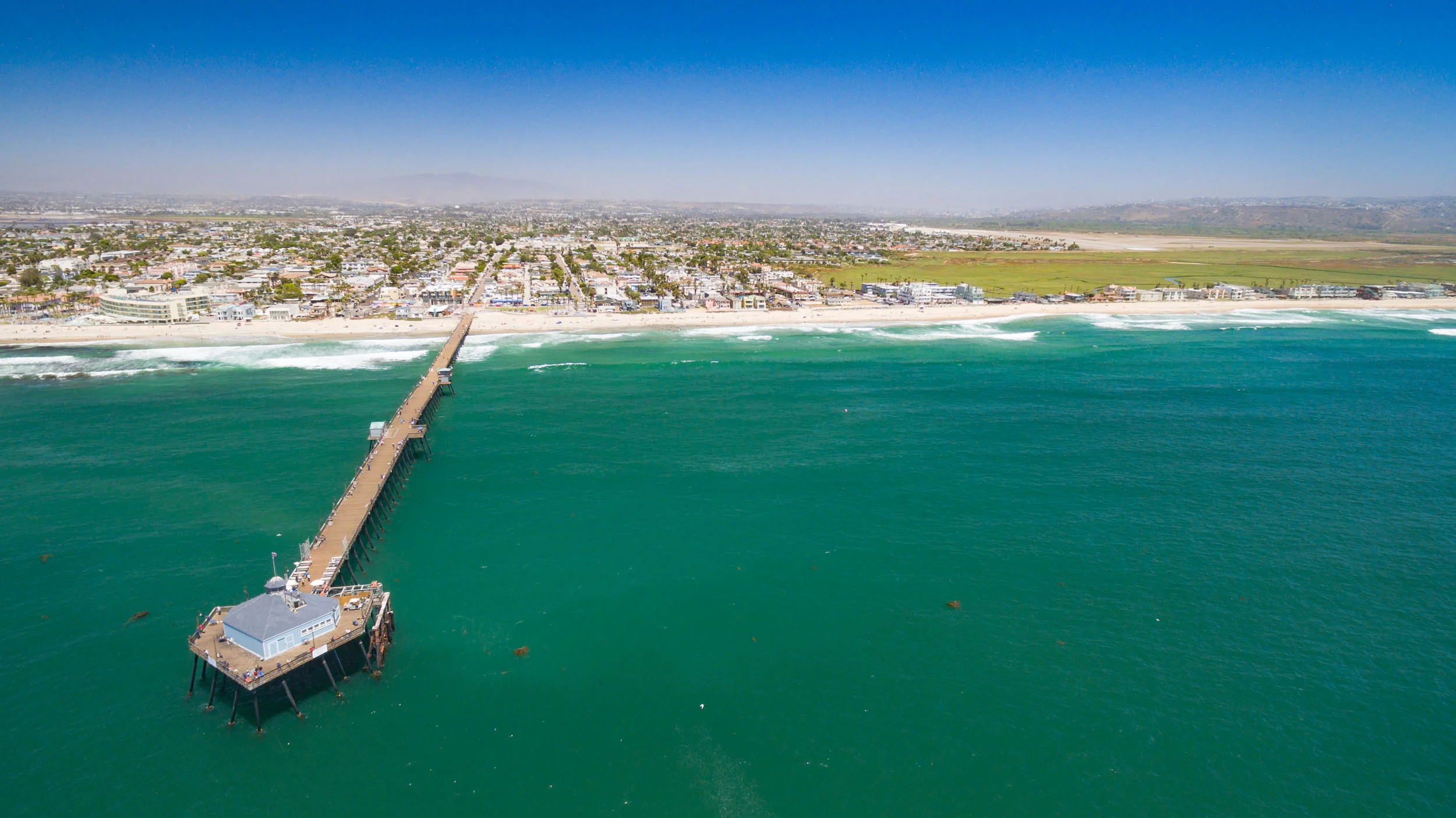 Aerial view of Imperial Palms Apartments in Imperial Beach